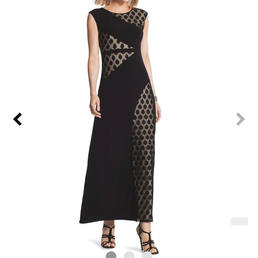 Chicos polka dot maxi dress 16
